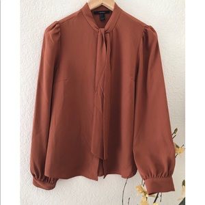 Forever 21 Burnt Orange Blouse